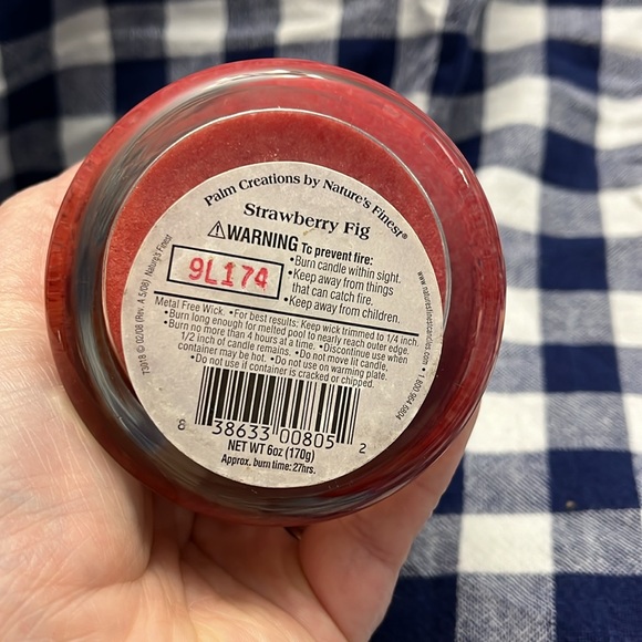 Palm Creations, Palm Wax Candle, strawberry fig, jar candle - Picture 4 of 4